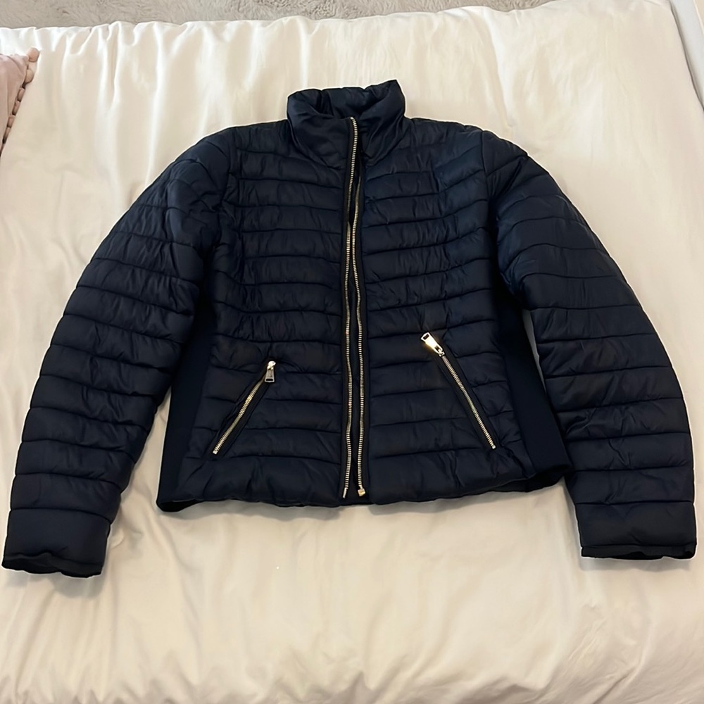 Navy Blue Puffer Coat